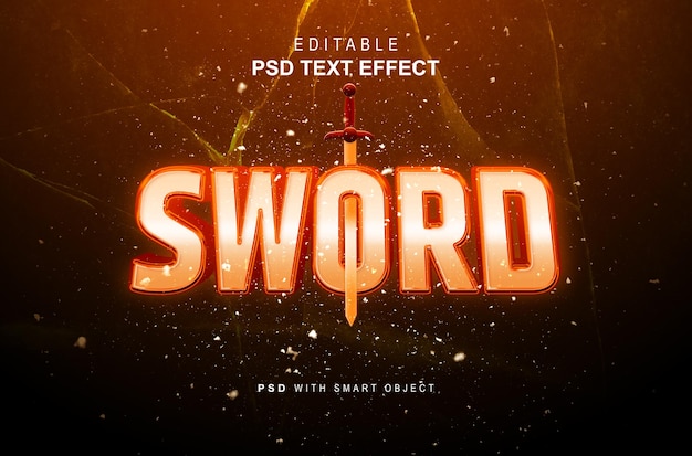 Sword-text-style-effect