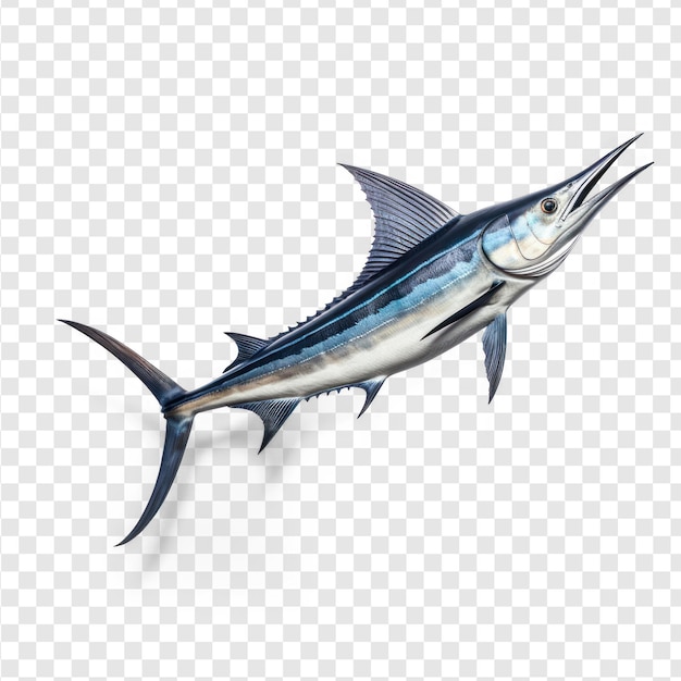 A swordfish on transparency background psd