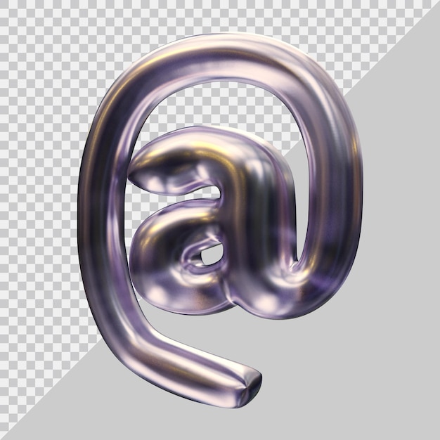 PSD at symbol in 3d render