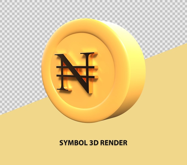 PSD simbolo 3d rendering