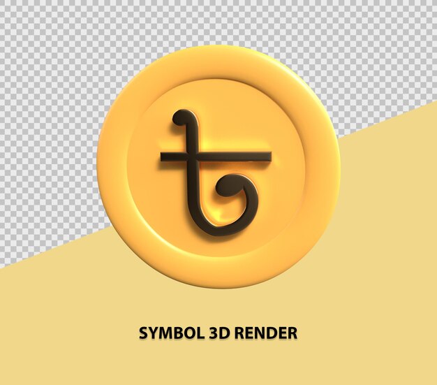 PSD simbolo 3d rendering