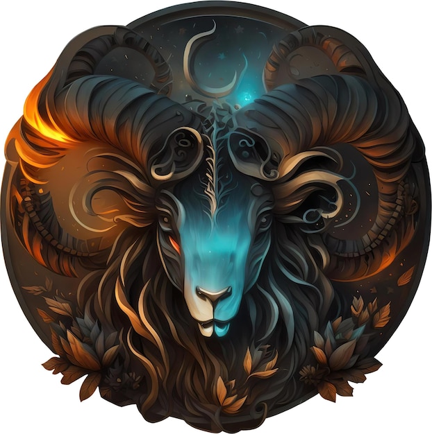 PSD symbol of the capricorn zodiac sign