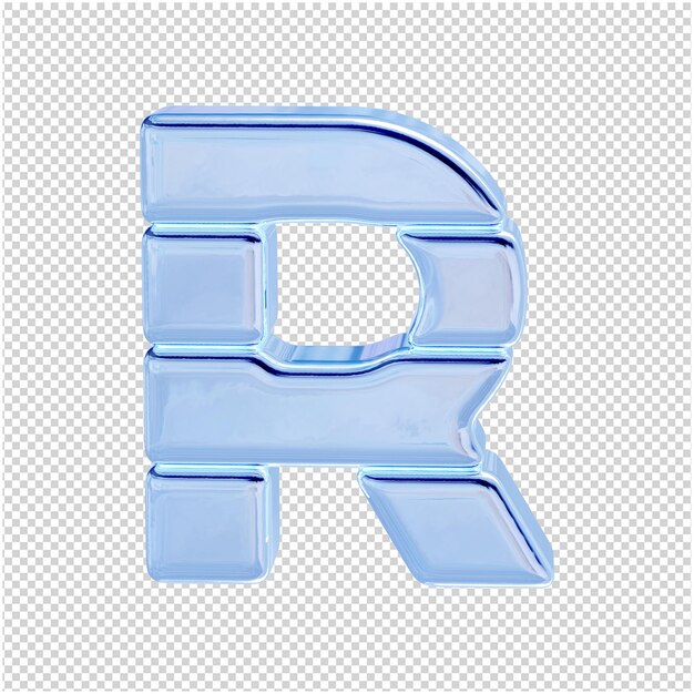 アイスコレクションのシンボル。 3d文字r