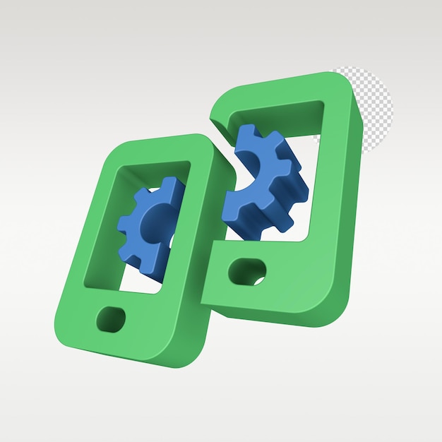 Symbol ikony przetwarzania danych renderowania 3D