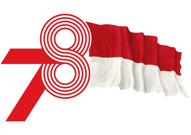 PSD simbolo della giornata dell'indipendenza indonesiana 2023