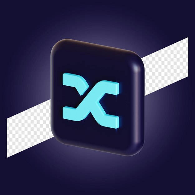 Symbol Kryptowaluty Synthetix Logo 3d Ilustracja