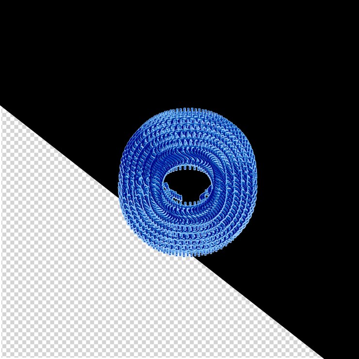 PSD symbol made of blue dollar 3d signs