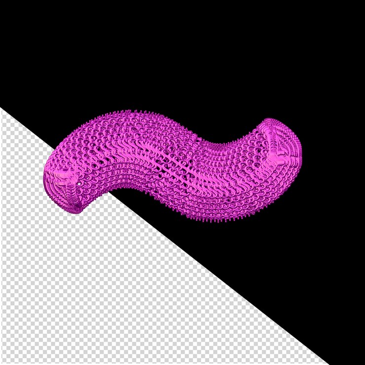 PSD symbol made of purple 3d dollar signs