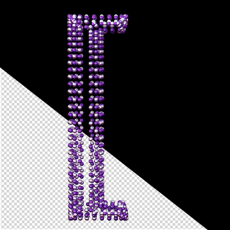 PSD 紫と銀の球で作られたシンボル