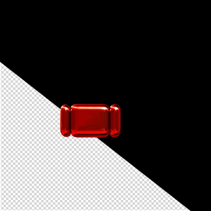 PSD symbol made of red vertical blocks