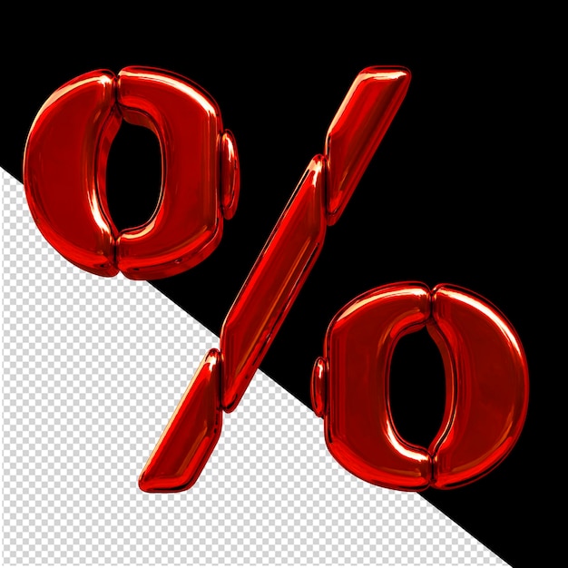 Symbol made of red vertical blocks