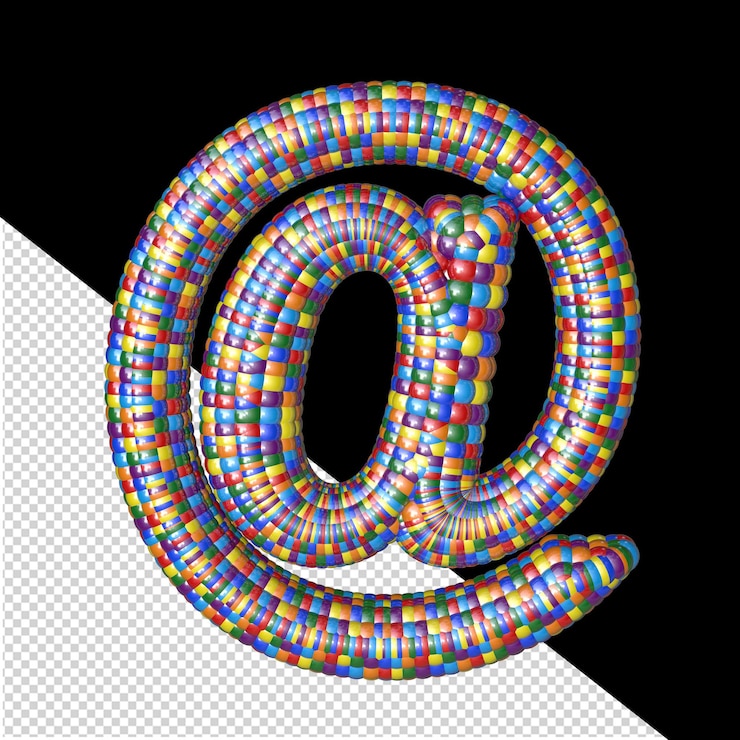 PSD symbol of colored balloons
