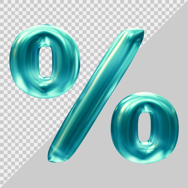 Symbol Procentu W Renderowaniu 3d