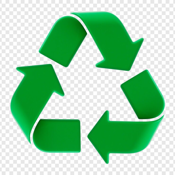 PSD symbol recyklingu zielona ikona ochrony środowiska