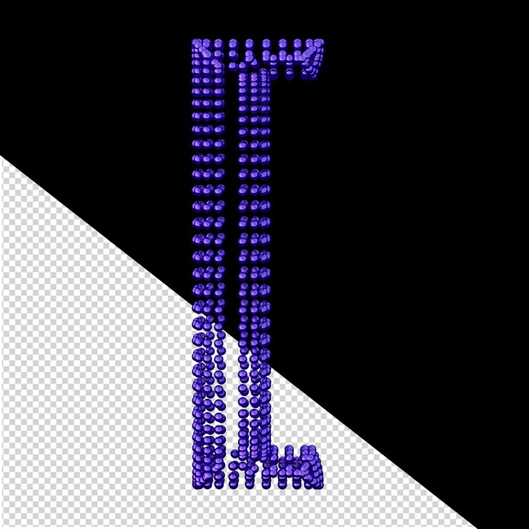 PSD 작은 어두운 보라색 3d 분야의 상징