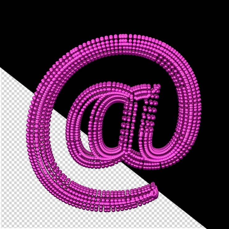 PSD symbol of small purple spheres