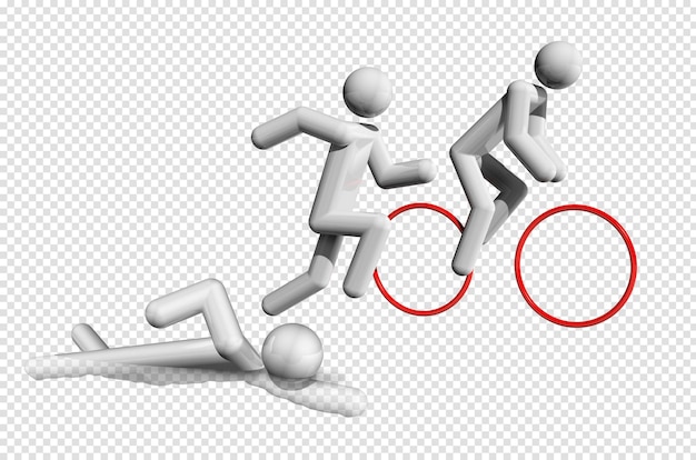 Symbol Triathlonu 3d