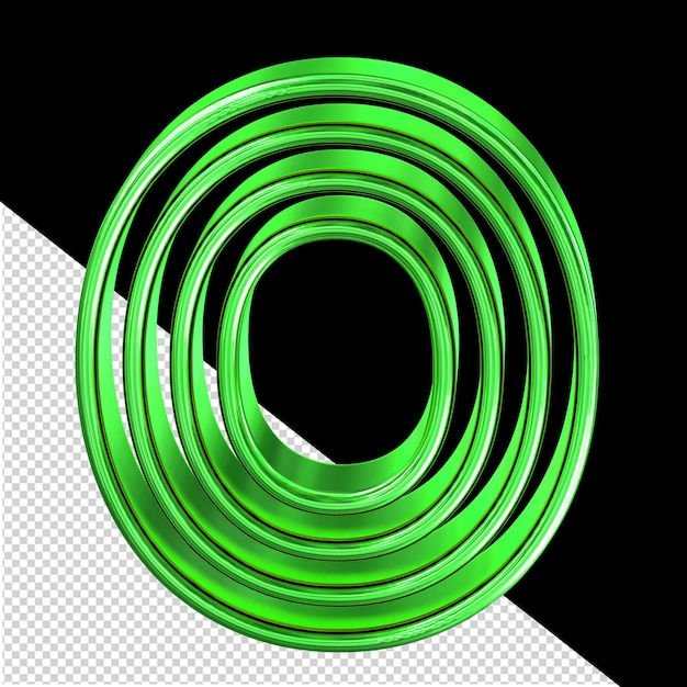 Symbol Wykonany Z Zielonych Tabliczek Numer 0