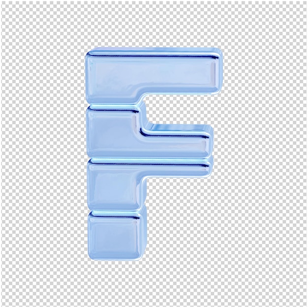 Symbol Z Kolekcji Ice. 3d Litera F