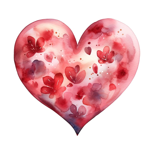 PSD symbolisch icoon valentijnsdag rood hart een prachtig embleem van liefde voor speciale gelegenheden