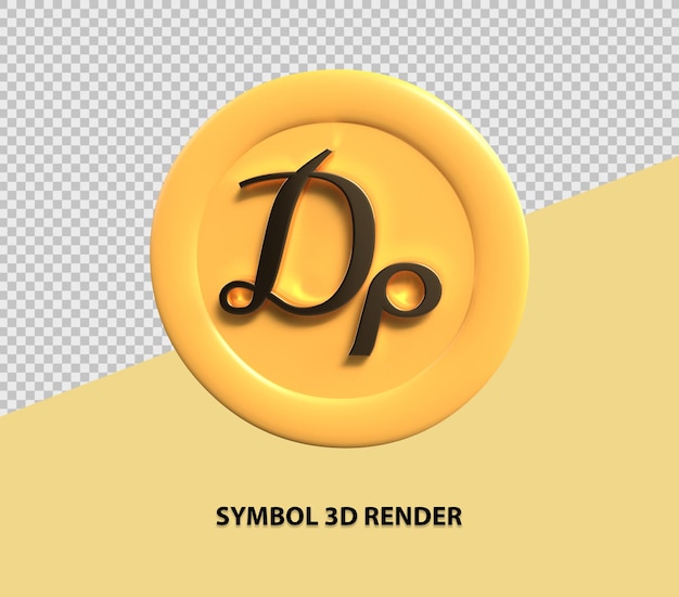 Symbool 3d render