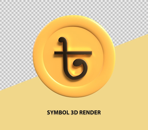 PSD symbool 3d render