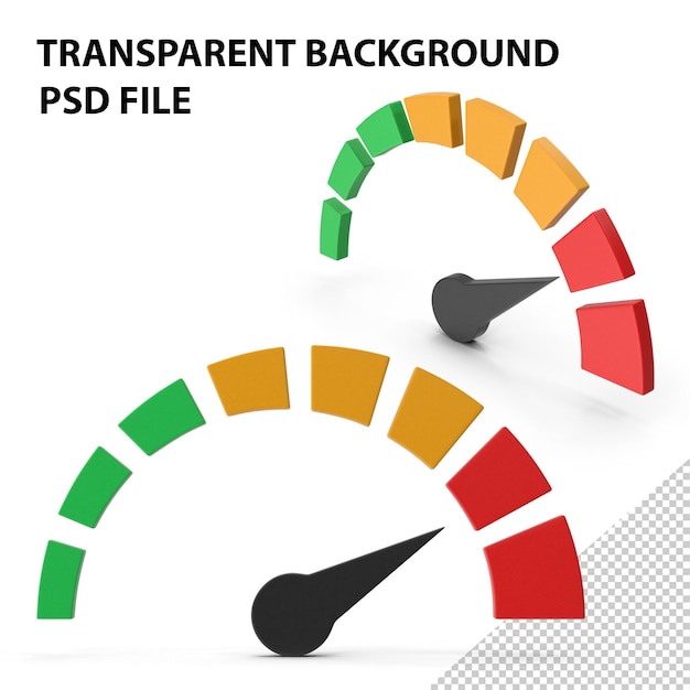 PSD symbool snelheidsmeter gekleurde png