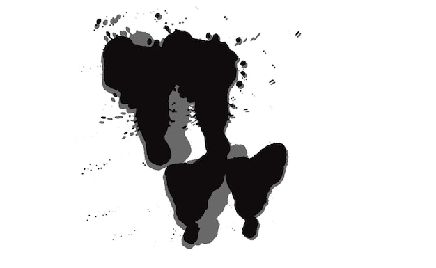 symmetrical inkblot image for psychological assessment