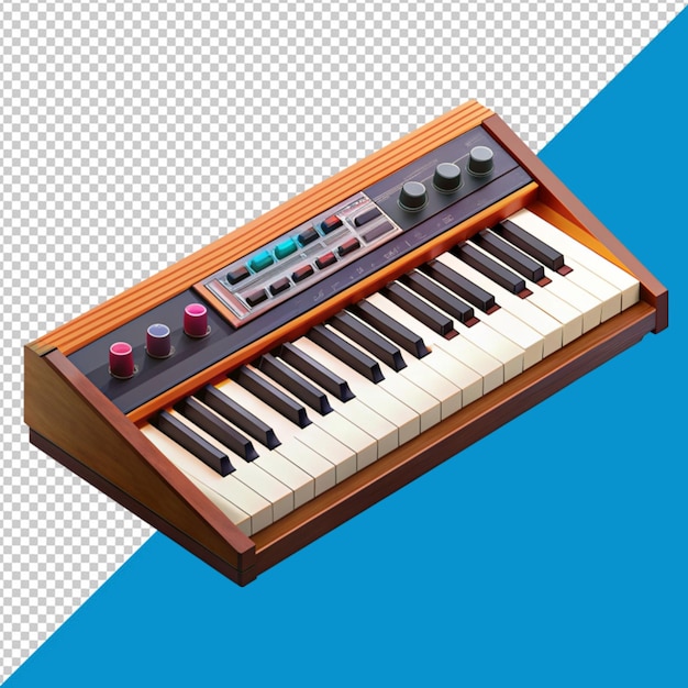 PSD synthesizer on transparent background