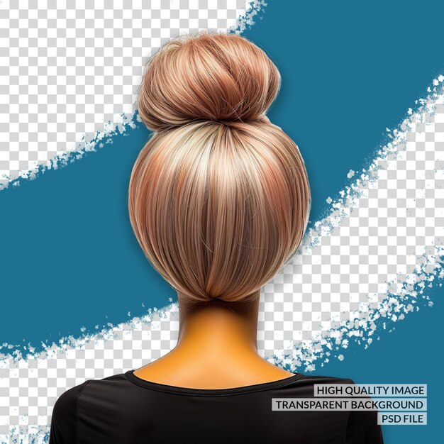 PSD synthetisch haar 3d png clipart doorzichtige geïsoleerde achtergrond