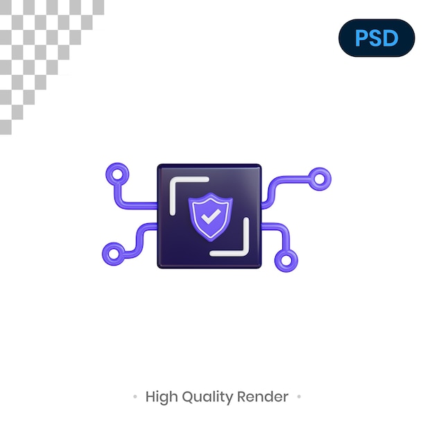 System Ilustracja Renderowania 3D Premium Psd