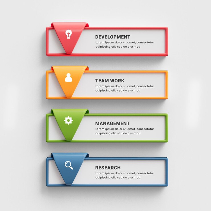PSD szablon biznesowy infografiki 3d