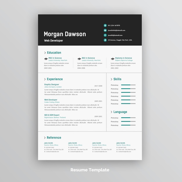 Szablon CV lub CV