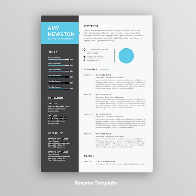 Szablon CV lub CV