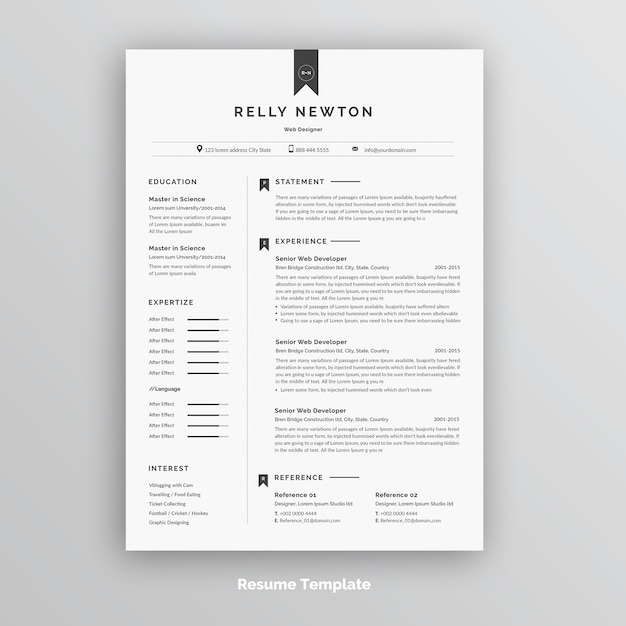 Szablon CV lub CV