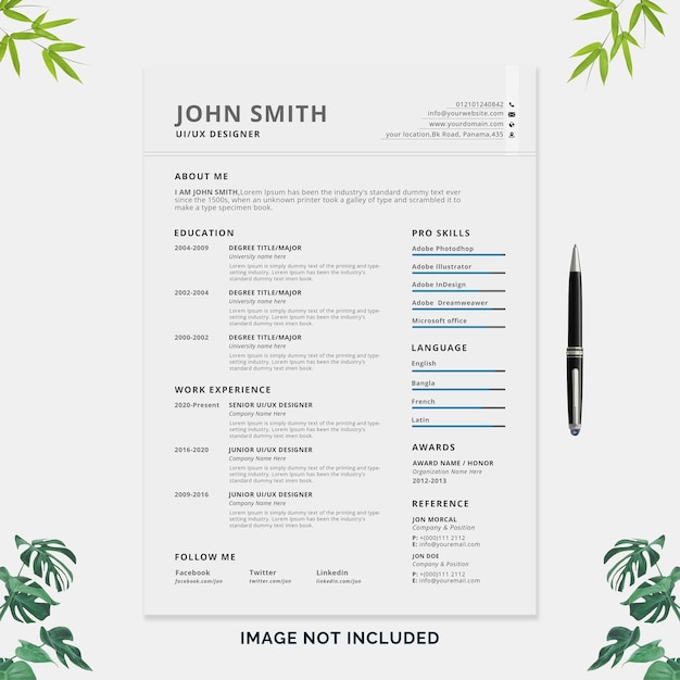 szablon CV