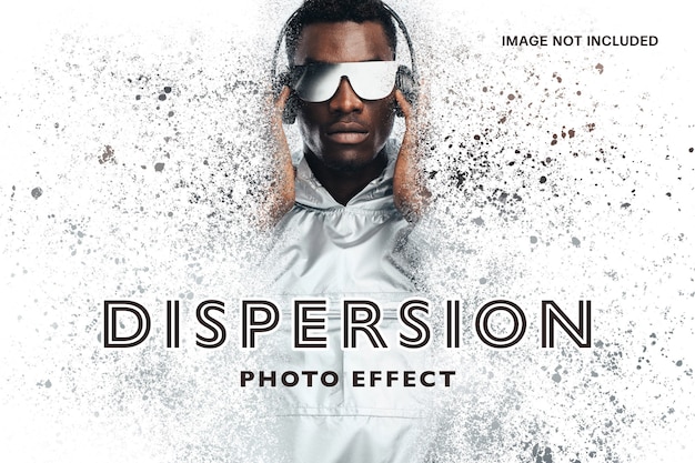 Szablon efektów fotograficznych dyspersji
