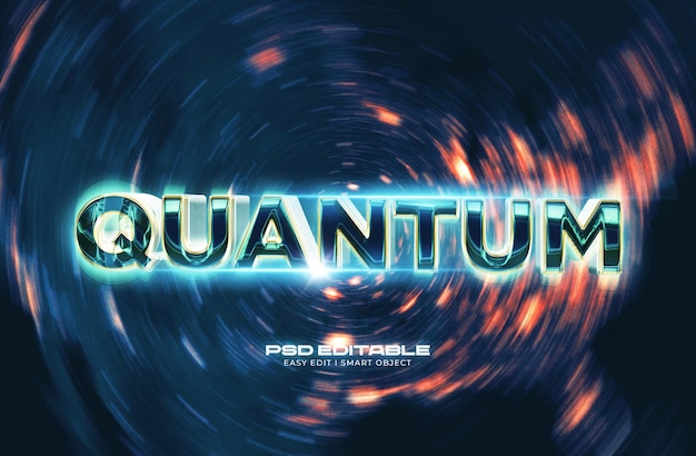 Szablon Efektu Quantum 3d Text Style