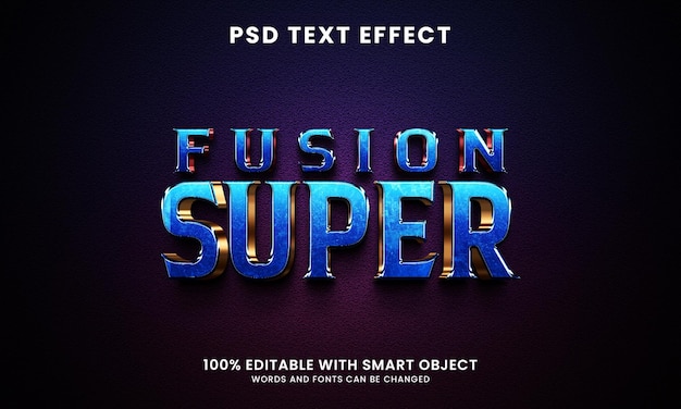 Szablon efektu tekstowego Super Fusion 3D