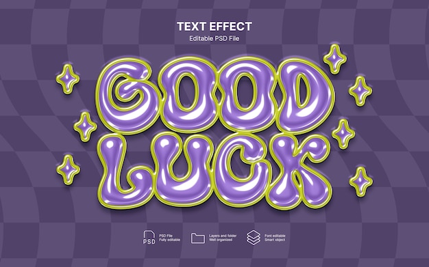 Szablon efektu tekstu Lucky