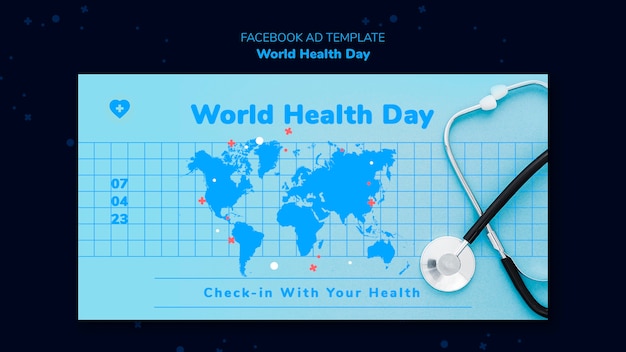 PSD szablon facebook światowego dnia zdrowia