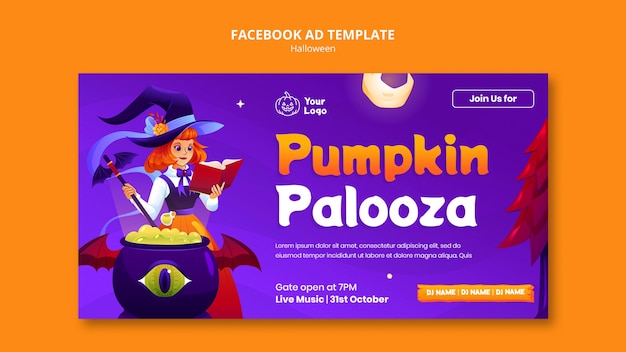 Szablon Facebooka Na święto Halloween