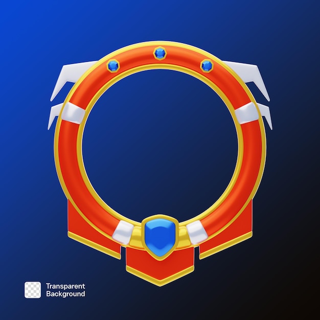 Szablon Fantasy Frame 3D PNG