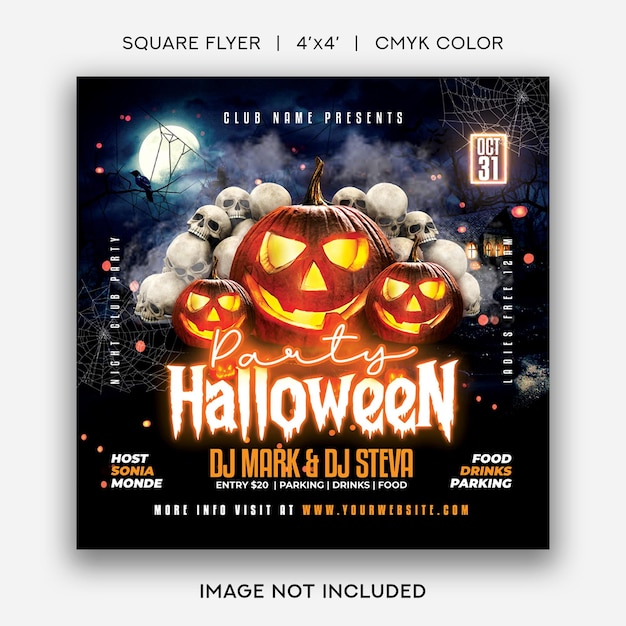 Szablon Halloween Flyer