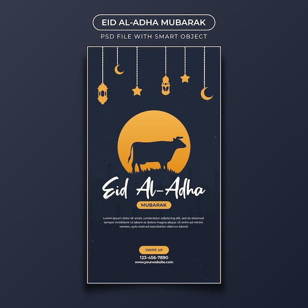 Szablon Historii Instagram Celebracja Eid Al Adha