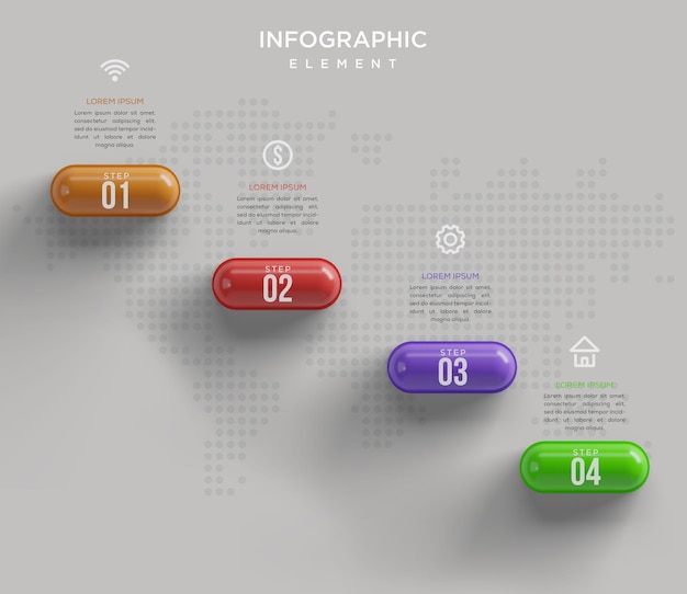 Szablon Infografiki, Przepływ Pracy, Wykres Procesu, Wektor Projektu Infografiki Osi Czasu Może Być Używany Do Układu Przepływu Pracy, Diagramu, Raportu Rocznego