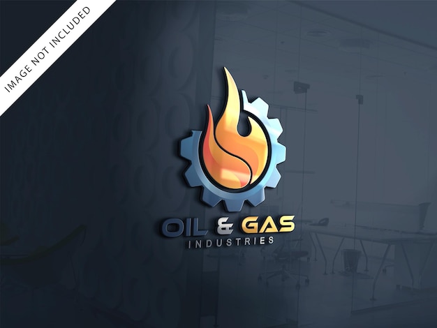 PSD szablon logo ropy naftowej