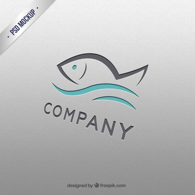 Szablon logo ryb
