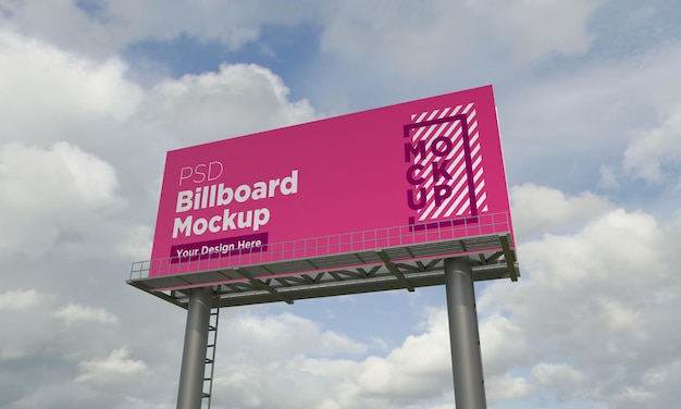 Szablon Makiety Billboardu, Widok Z Boku