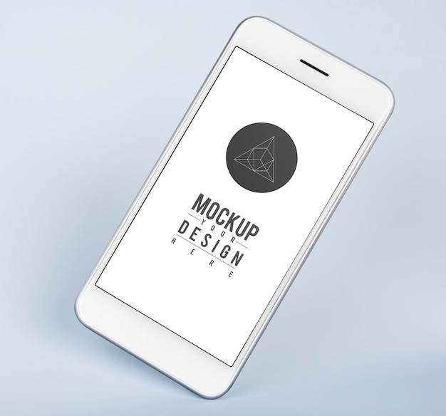 Szablon makiety ekranu telefonu komórkowego Premium